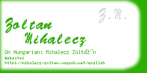 zoltan mihalecz business card